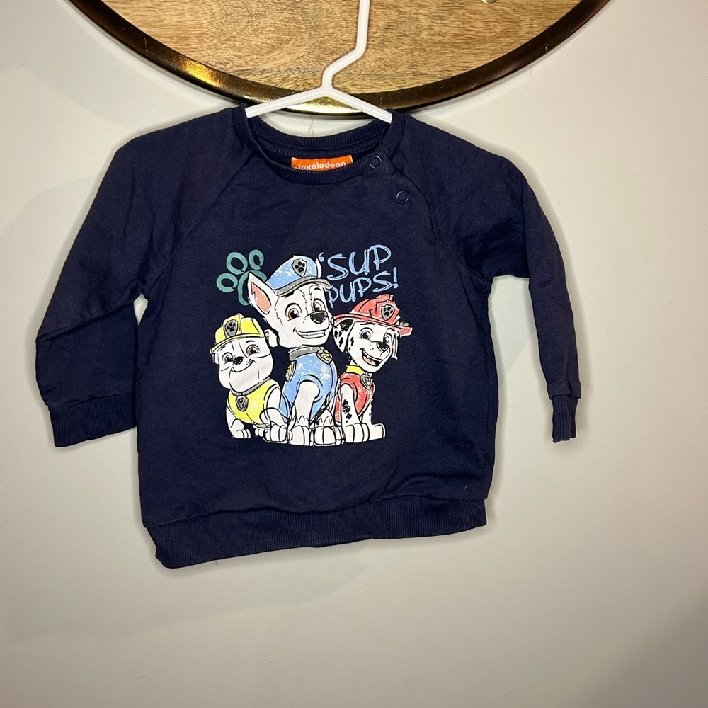 Nickelodeon Blue Paw Patrol Sweatshirt Long Sleeve Pullover